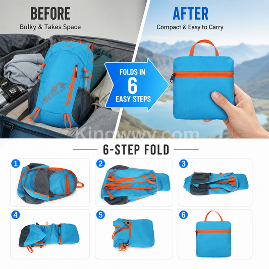 Foldable Waterproof Camping Backpack