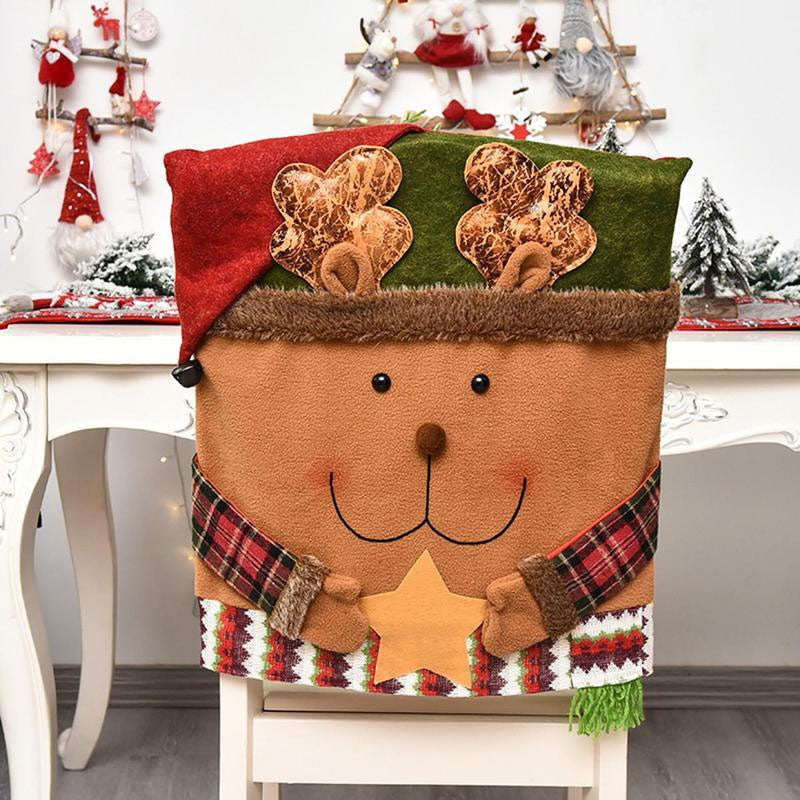 🎄 Festive Christmas Chair Cover Set – Cosy Holiday Dining Chair Decorations for a Magical Christmas ✨