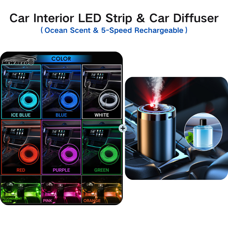 π New Arrivals π₯ Car Interior LED Strip Atmosphere Lights β Add a Custom Glow, Easy to Fit & Perfect for Evening Drives π‘