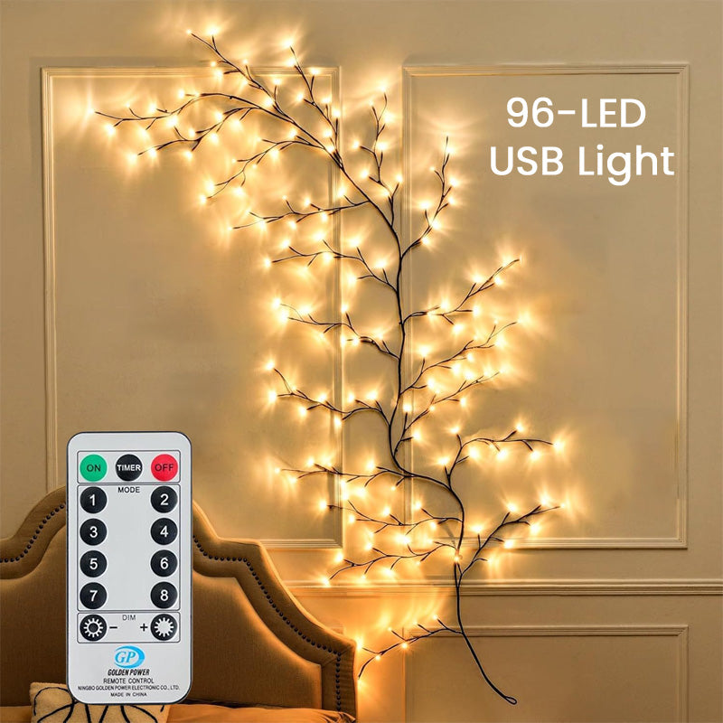 🎄✨Warm White LED Branch Light Decorative Night Light