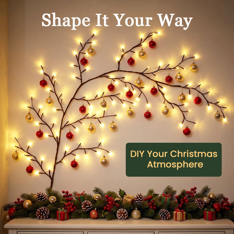 🎄✨Warm White LED Branch Light Decorative Night Light