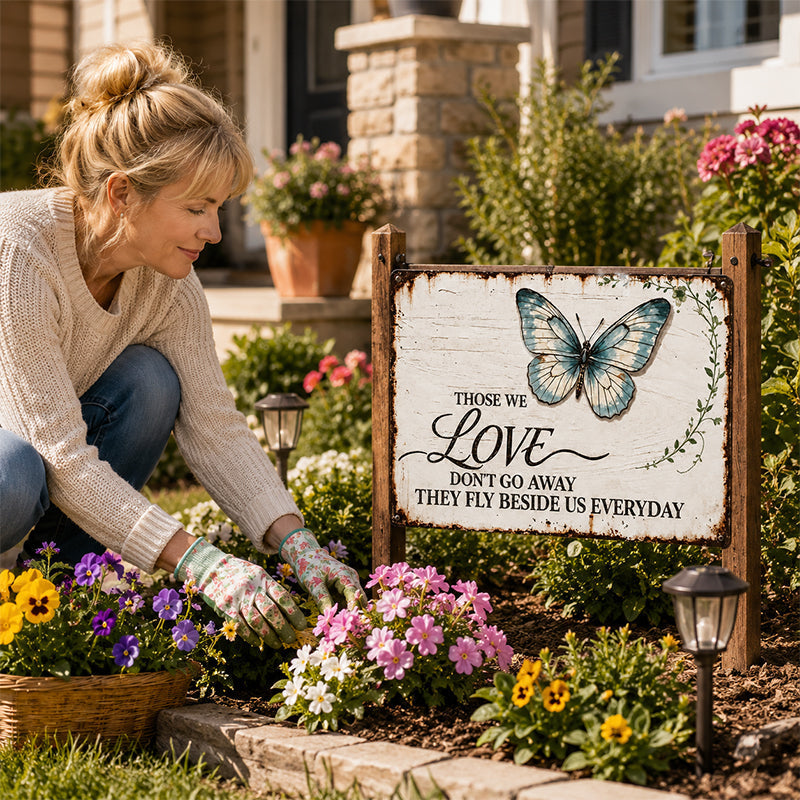 🦋Remembrance Metal Sign