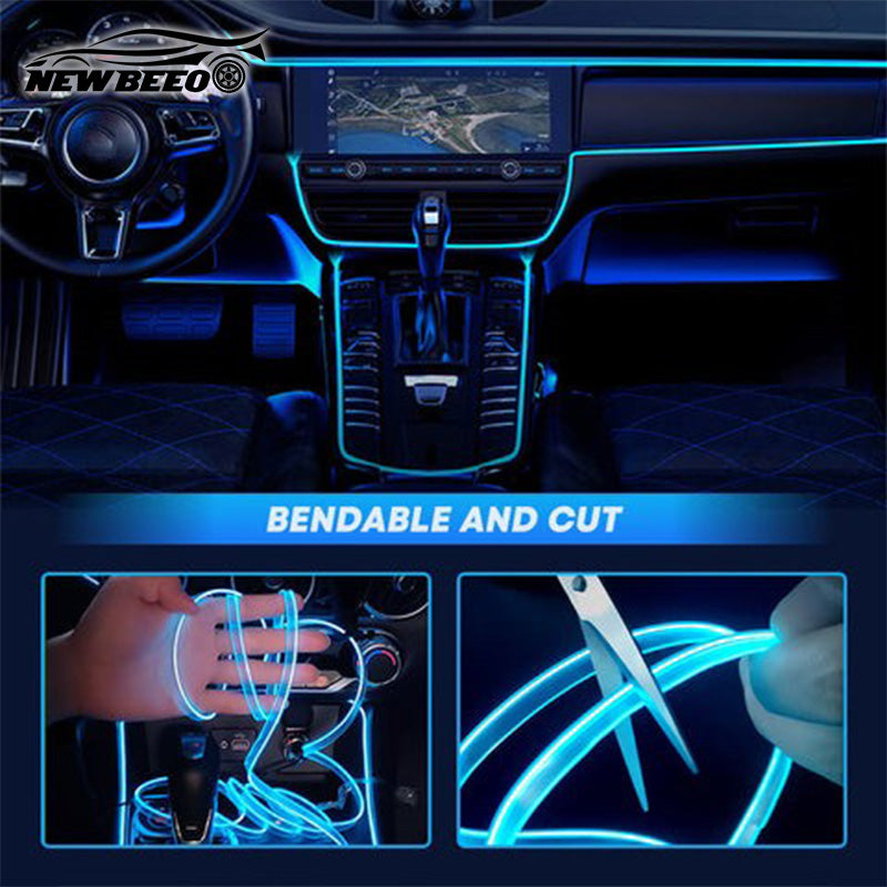 🎁 New Arrivals 💥 Car Interior LED Strip Atmosphere Lights – Add a Custom Glow, Easy to Fit & Perfect for Evening Drives 💡