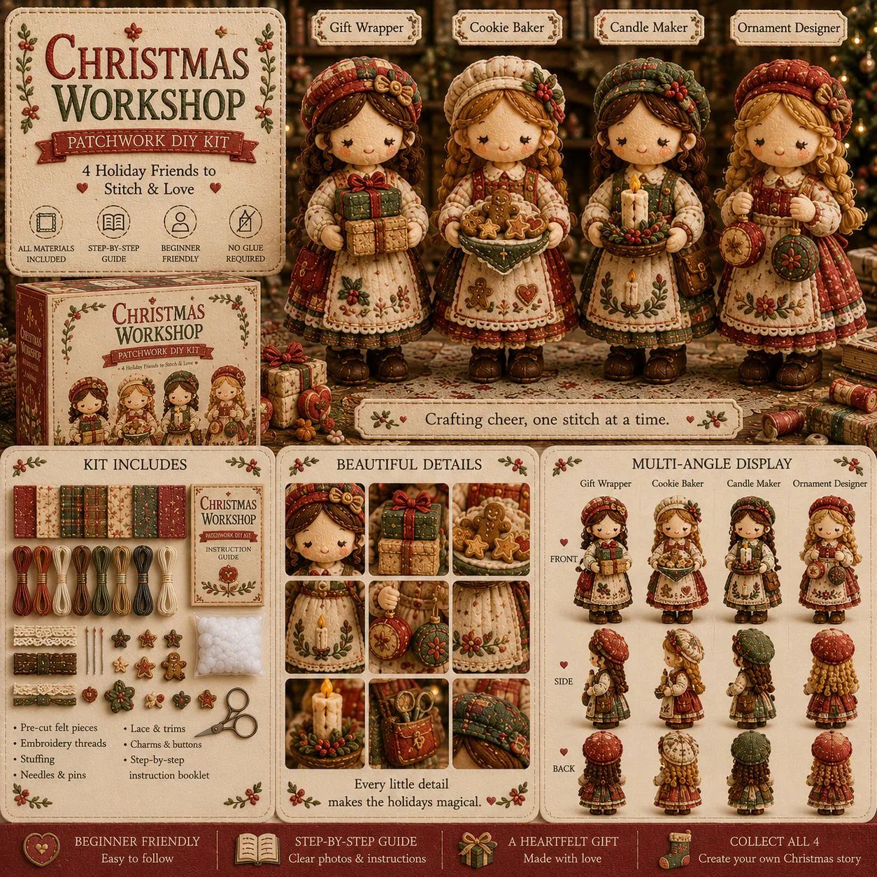 💕Hot Sale❤️‍🔥Tiny Worlds Collection – Patchwork DIY Kit Series
