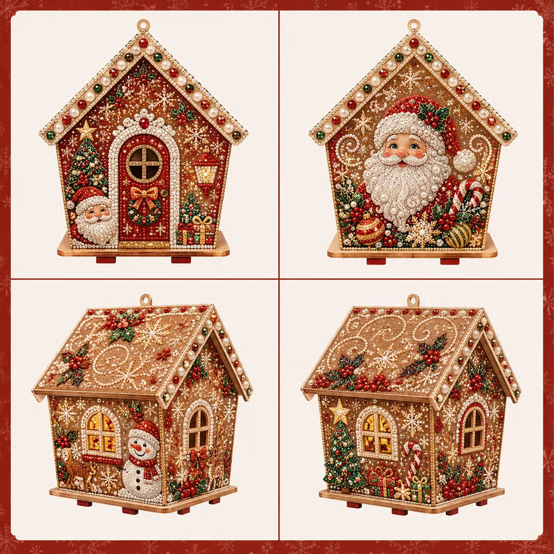 🔥LAST DAY 50% OFF - 🎄 DIY Pearl Art Christmas Cottage Collection