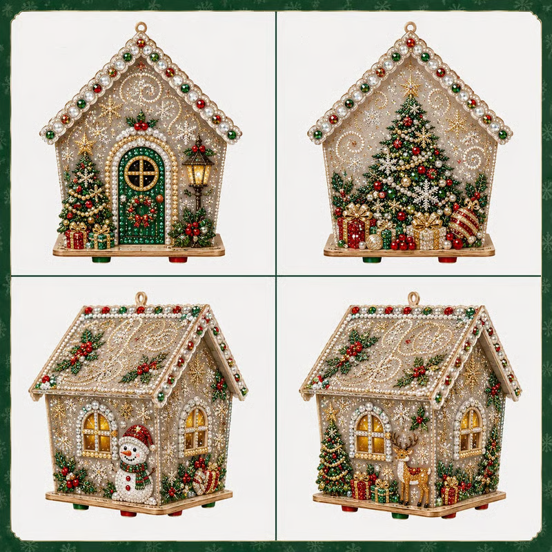 🔥LAST DAY 50% OFF - 🎄 DIY Pearl Art Christmas Cottage Collection