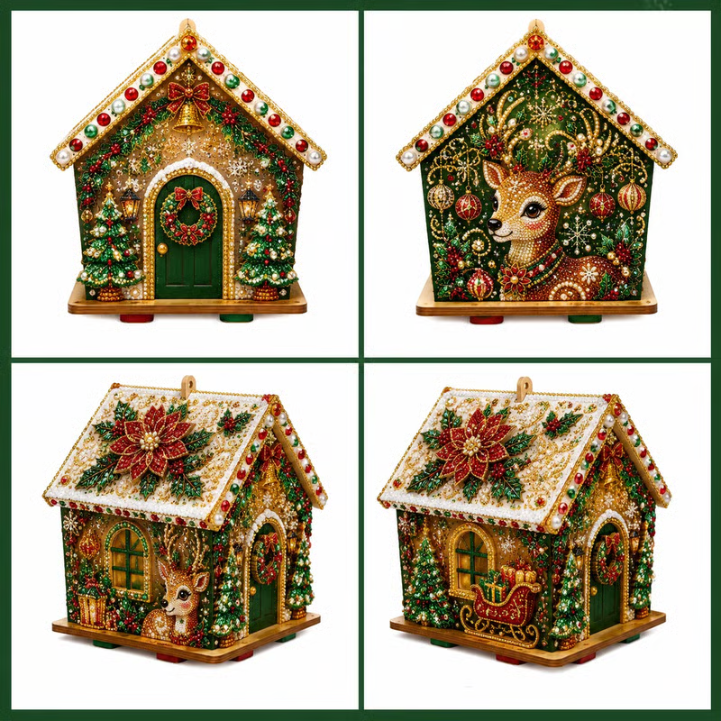 🔥LAST DAY 50% OFF - 🎄 DIY Pearl Art Christmas Cottage Collection