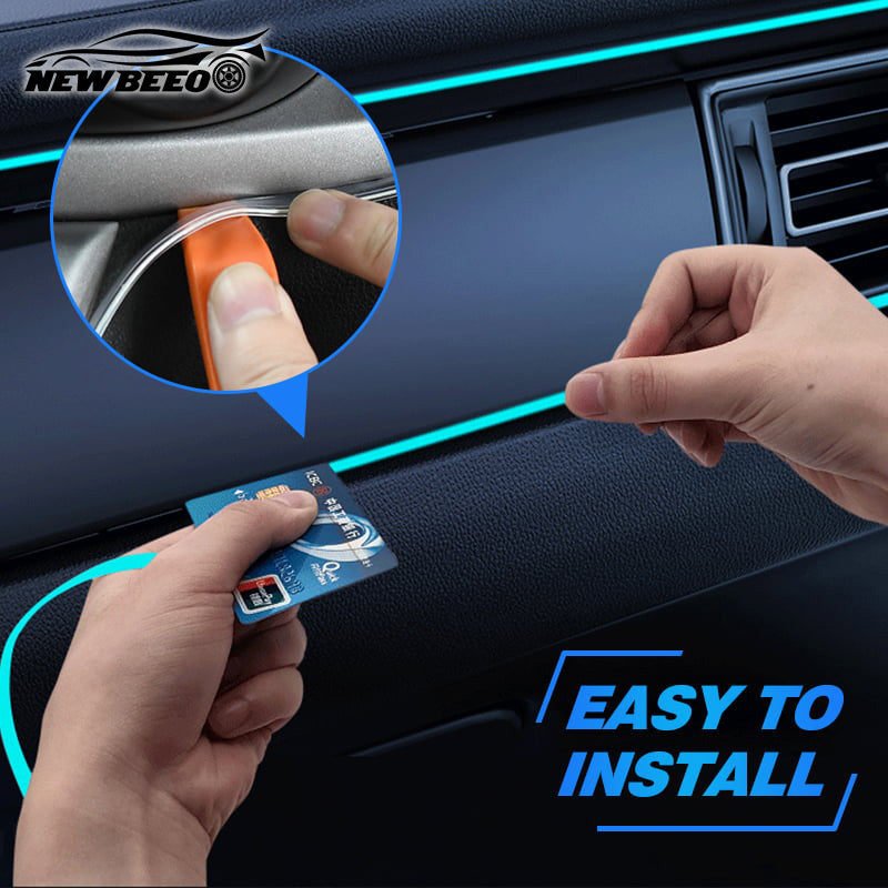 🎁 New Arrivals 💥 Car Interior LED Strip Atmosphere Lights – Add a Custom Glow, Easy to Fit & Perfect for Evening Drives 💡