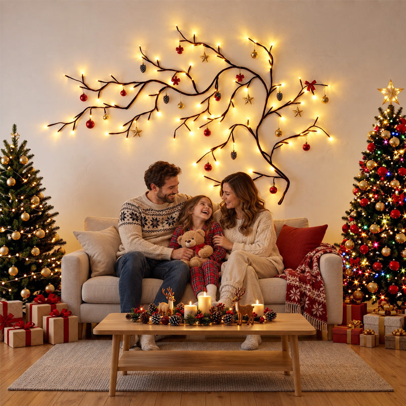 🎄✨Warm White LED Branch Light Decorative Night Light