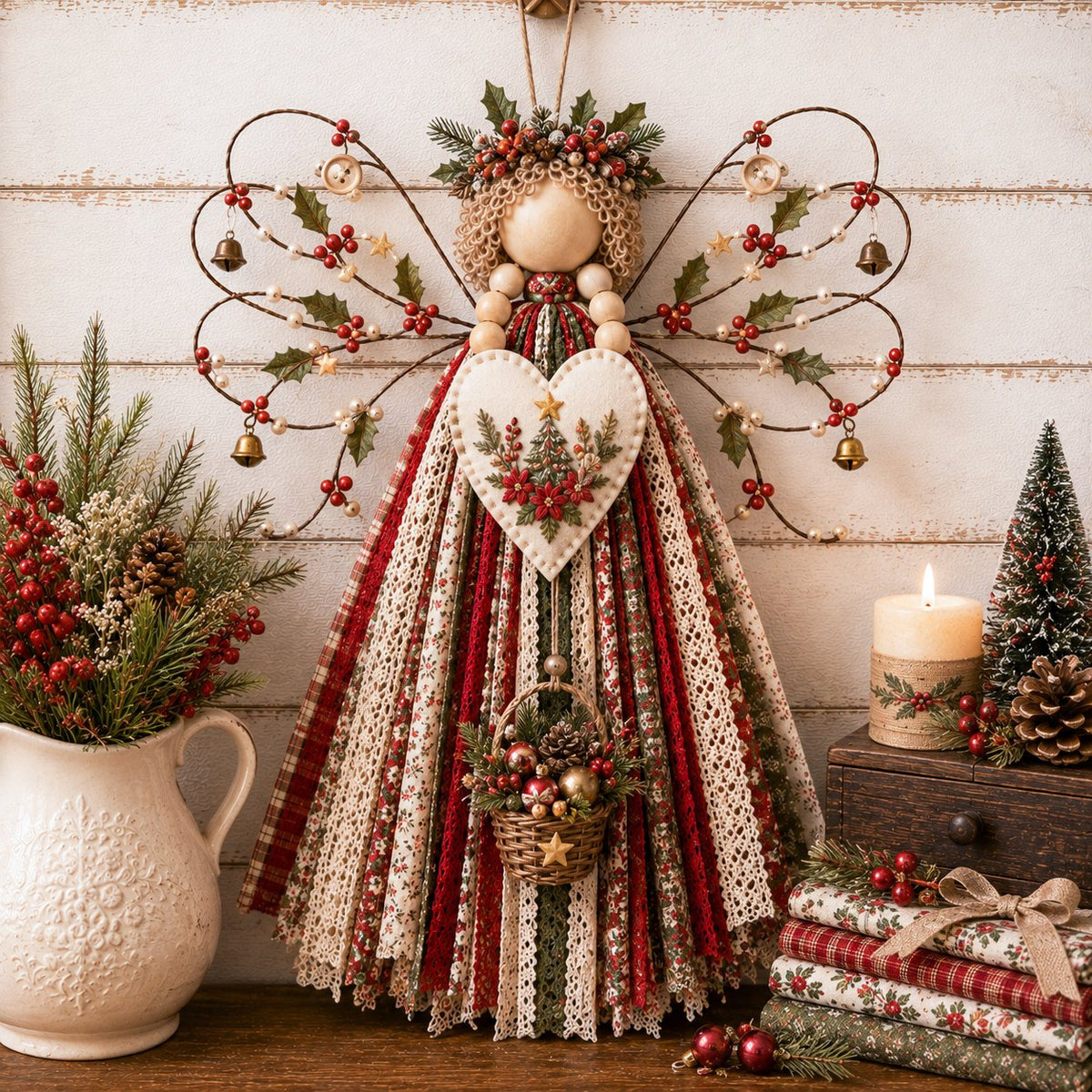 💥Last Day 49% OFF - 🪽 Angel Fabric Hanging DIY Kit
