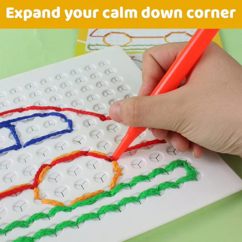🔥Sensory Calm Down Threading Boards