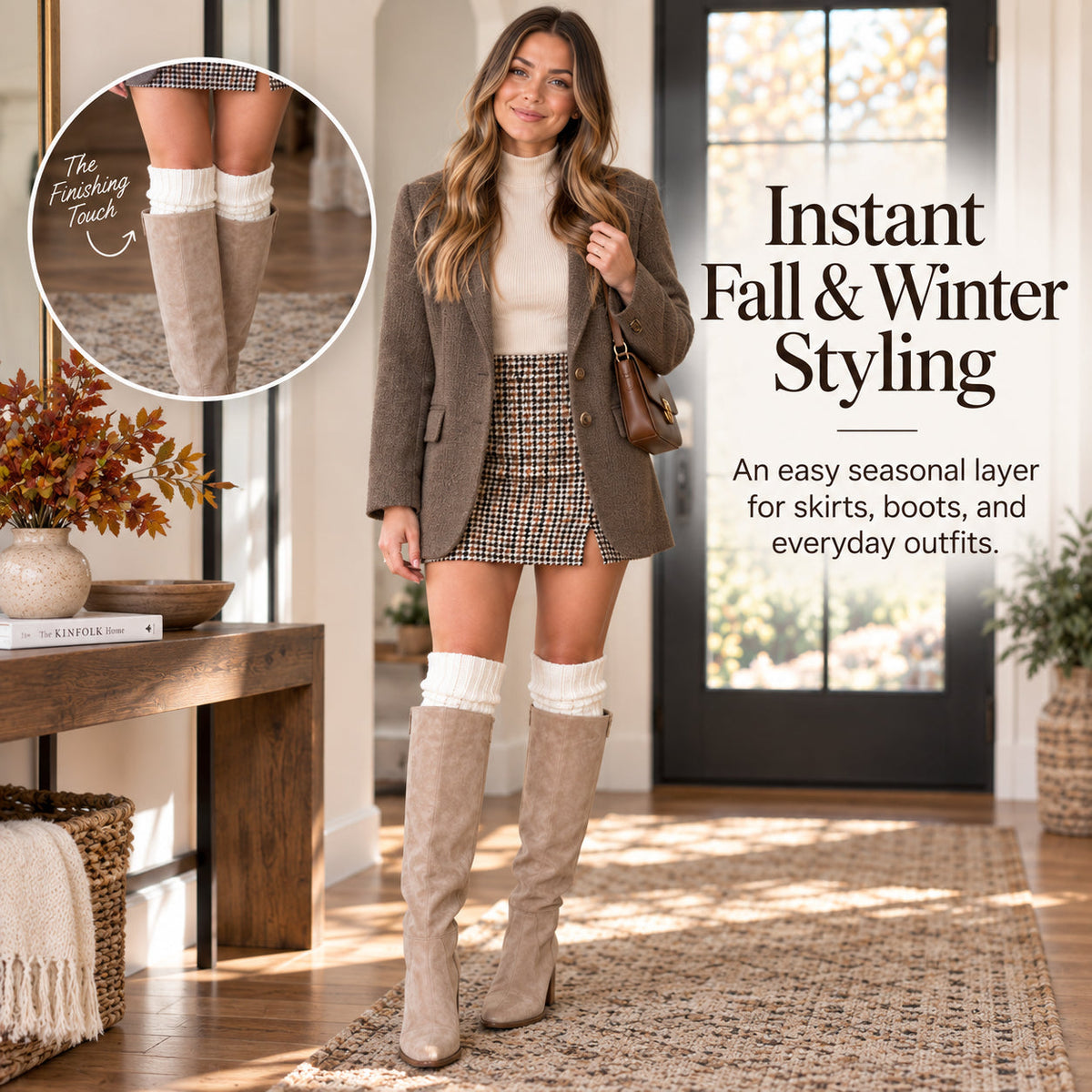 Women's Cable Knit Knee-High Socks