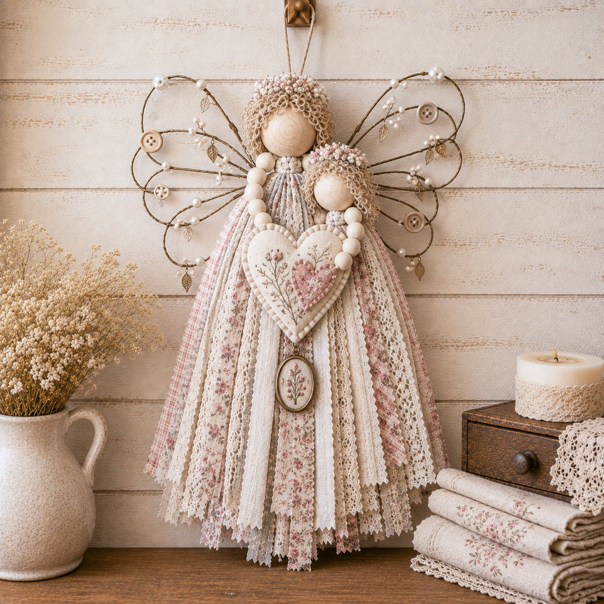💥Last Day 49% OFF - 🪽 Angel Fabric Hanging DIY Kit