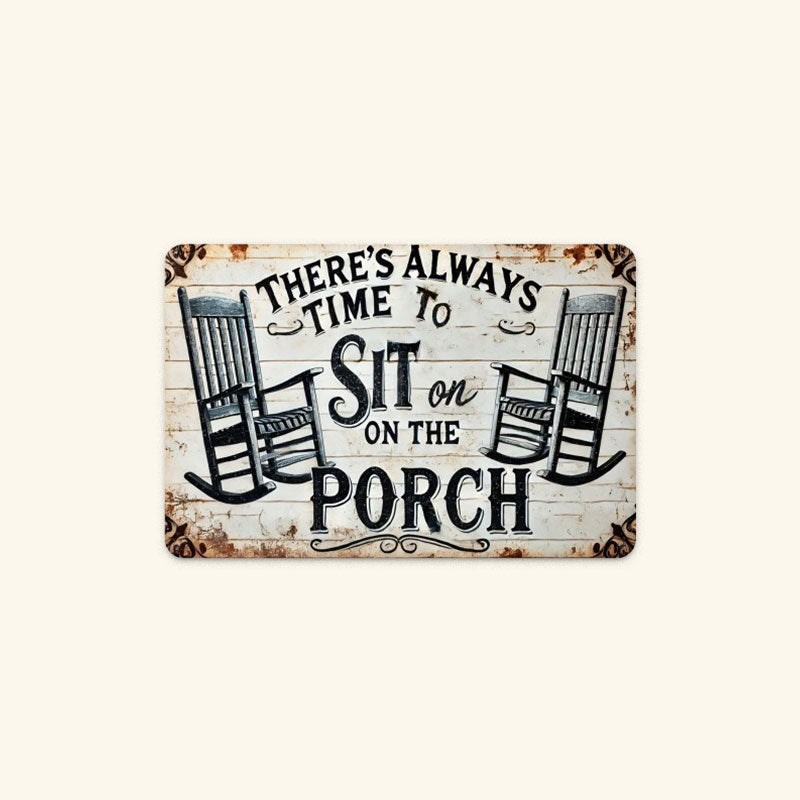 🌾 Porch Therapy Vintage Metal Sign