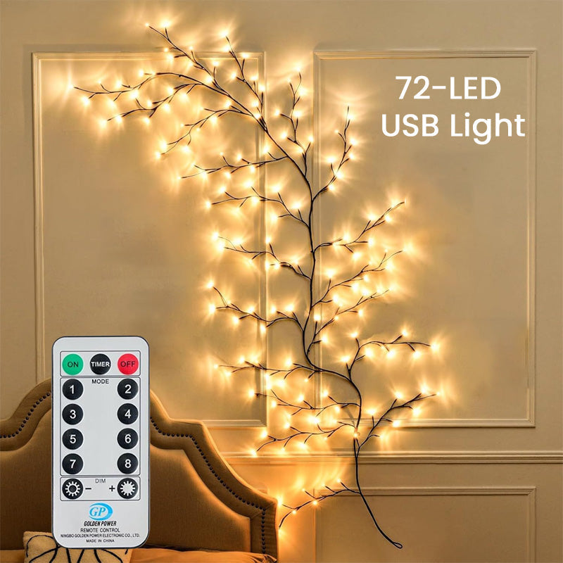 🎄✨Warm White LED Branch Light Decorative Night Light