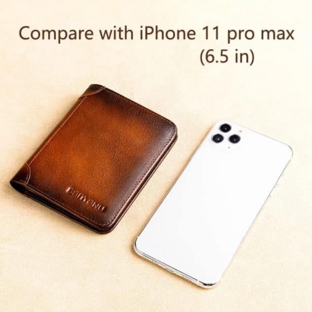 Minimalist RFID Blocking Leather Wallet for Men