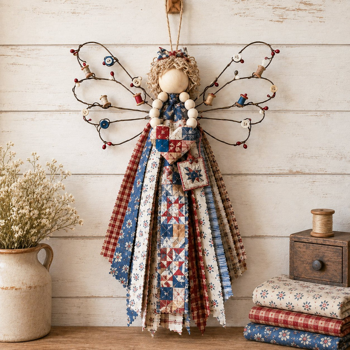 💥Last Day 49% OFF - 🪽 Angel Fabric Hanging DIY Kit