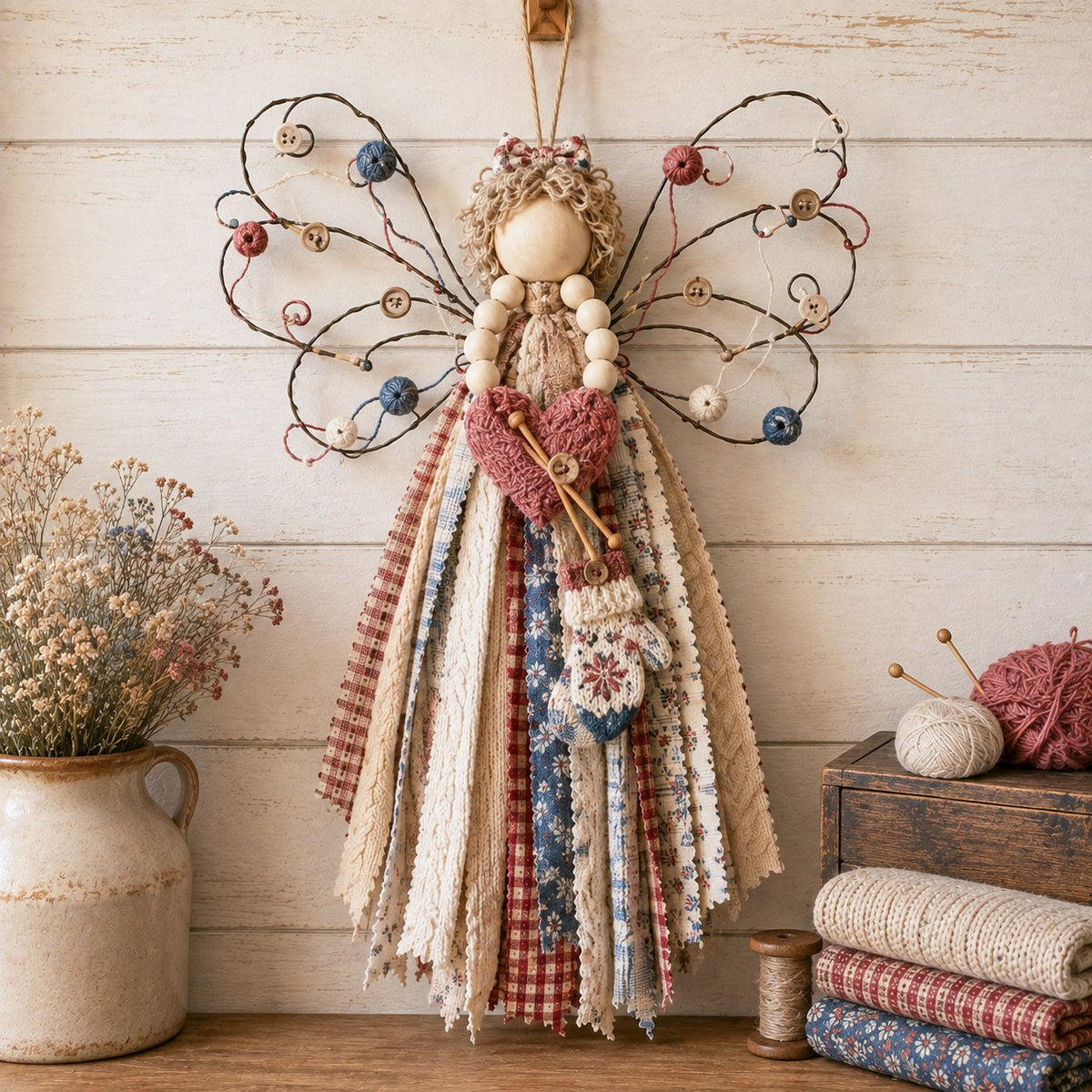 💥Last Day 49% OFF - 🪽 Angel Fabric Hanging DIY Kit