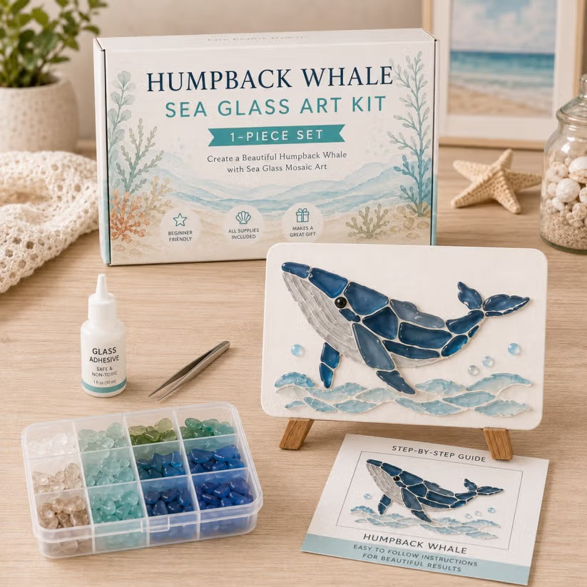 🌊 DIY Sea Glass Mosaic Art Kit