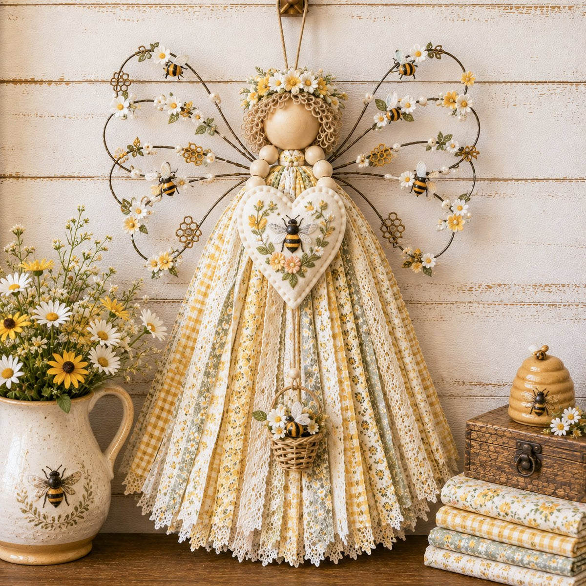 💥Last Day 49% OFF - 🪽 Angel Fabric Hanging DIY Kit
