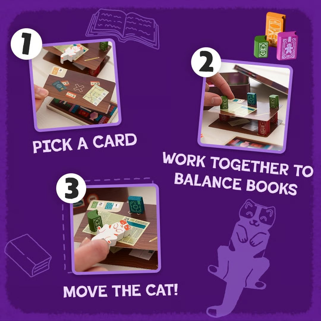 Bookshelf Cooperative Stacking Game