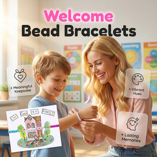 🧶❤️ Pack of 25 Welcome Bead Bracelets✨