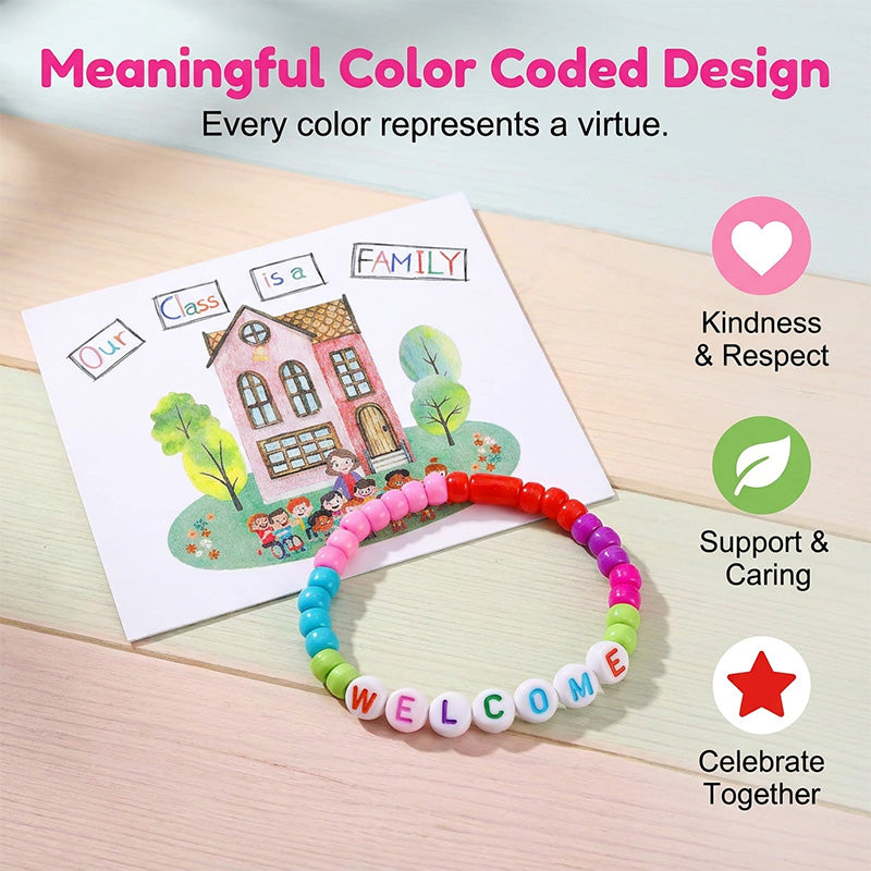 🧶❤️ Pack of 25 Welcome Bead Bracelets✨