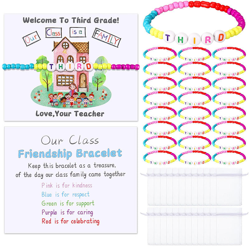🧶❤️ Pack of 25 Welcome Bead Bracelets✨