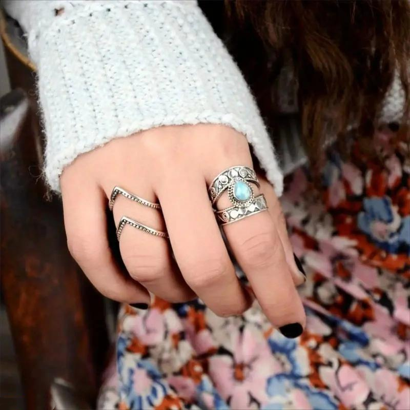 🌸Buy 1 get 1 free 🌸Vintage Carved Teardrop Ring for Women💎