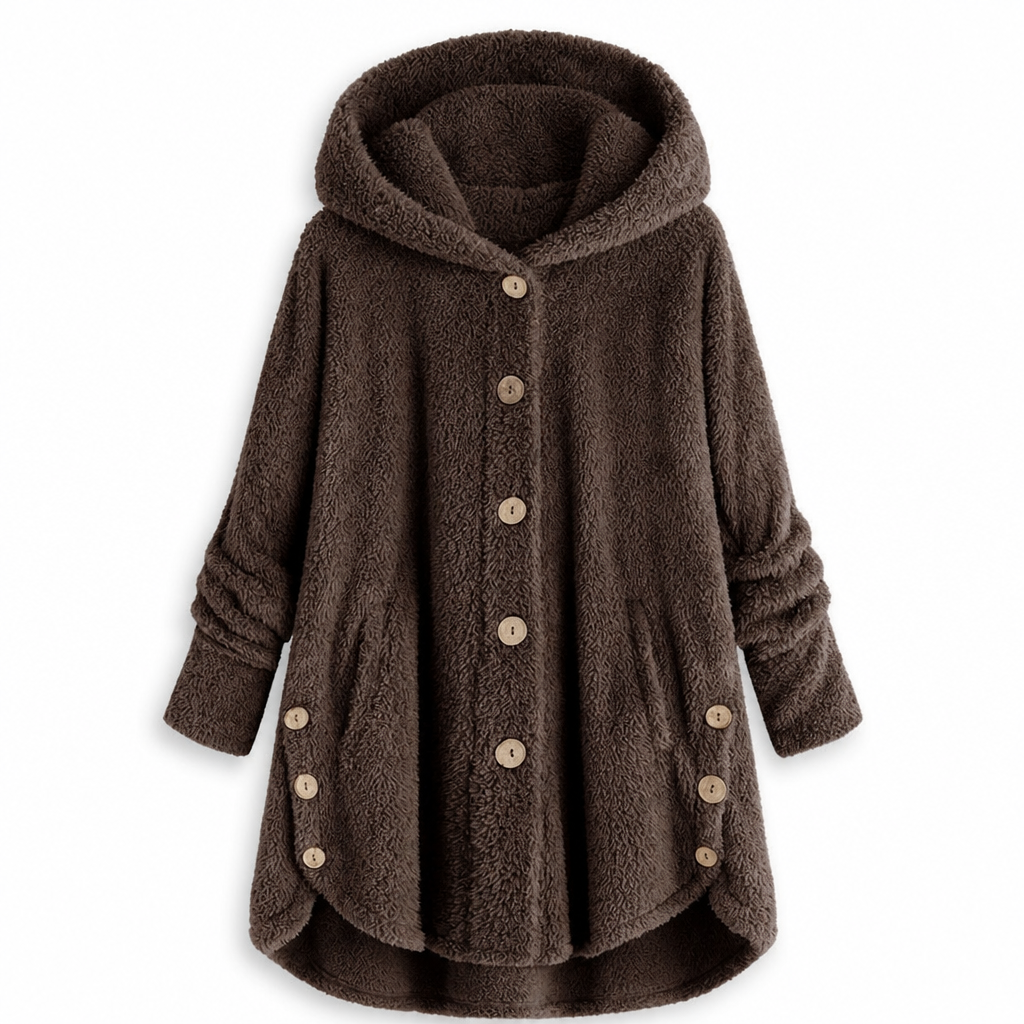 🖤Black Friday Sale:50% OFF🖤🌸Loose Plus-Size, Durable & Versatile🧥 Women's Fleece Hooded Coat